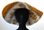 Ecru silk scarf HAT, attributed to HERMES