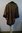 Brown leather and astrakhan COAT, M, DIOR