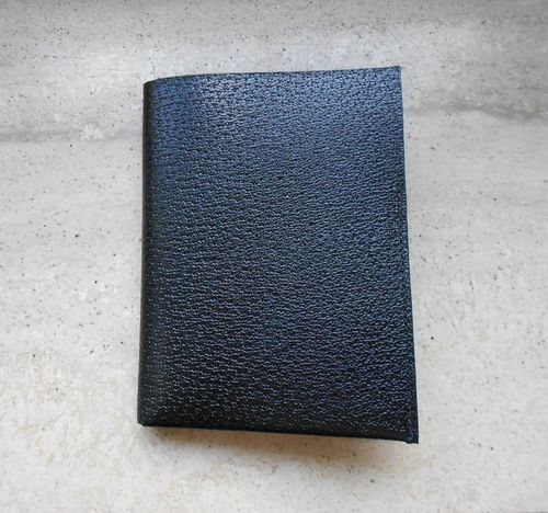 Black peccary leather CARDHOLDER, Peggy Kingg