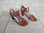 Brown leather SANDALS, 40, ACCESSOIRE DIFFUSION