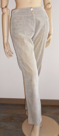 pantalon velours beige Chanel vintage 90s\\n\\n11/05/2020 17:00