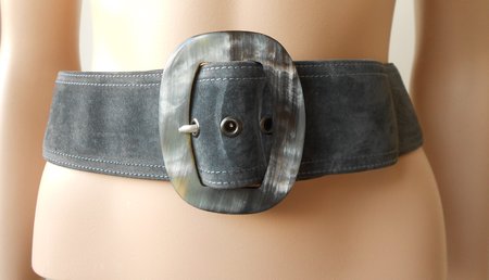 ceinture cuir gris Jean Louis Scherrer vintage 80s\\n\\n11/05/2020 18:00