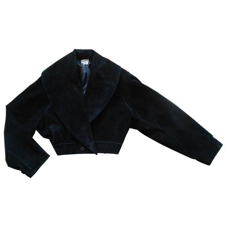 Manteau cuir noir Alaïa vintage 80s\\n\\n11/05/2020 16:24