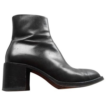 boots cuir noir Free Lance vintage 90s\\n\\n11/05/2020 18:11