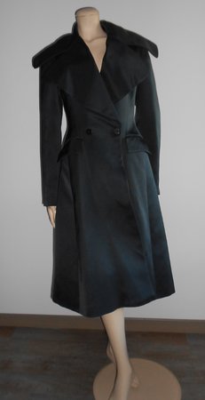 Giorgio Armani : manteau soie noir vintage 90s\\n\\n30/08/2016 16:23